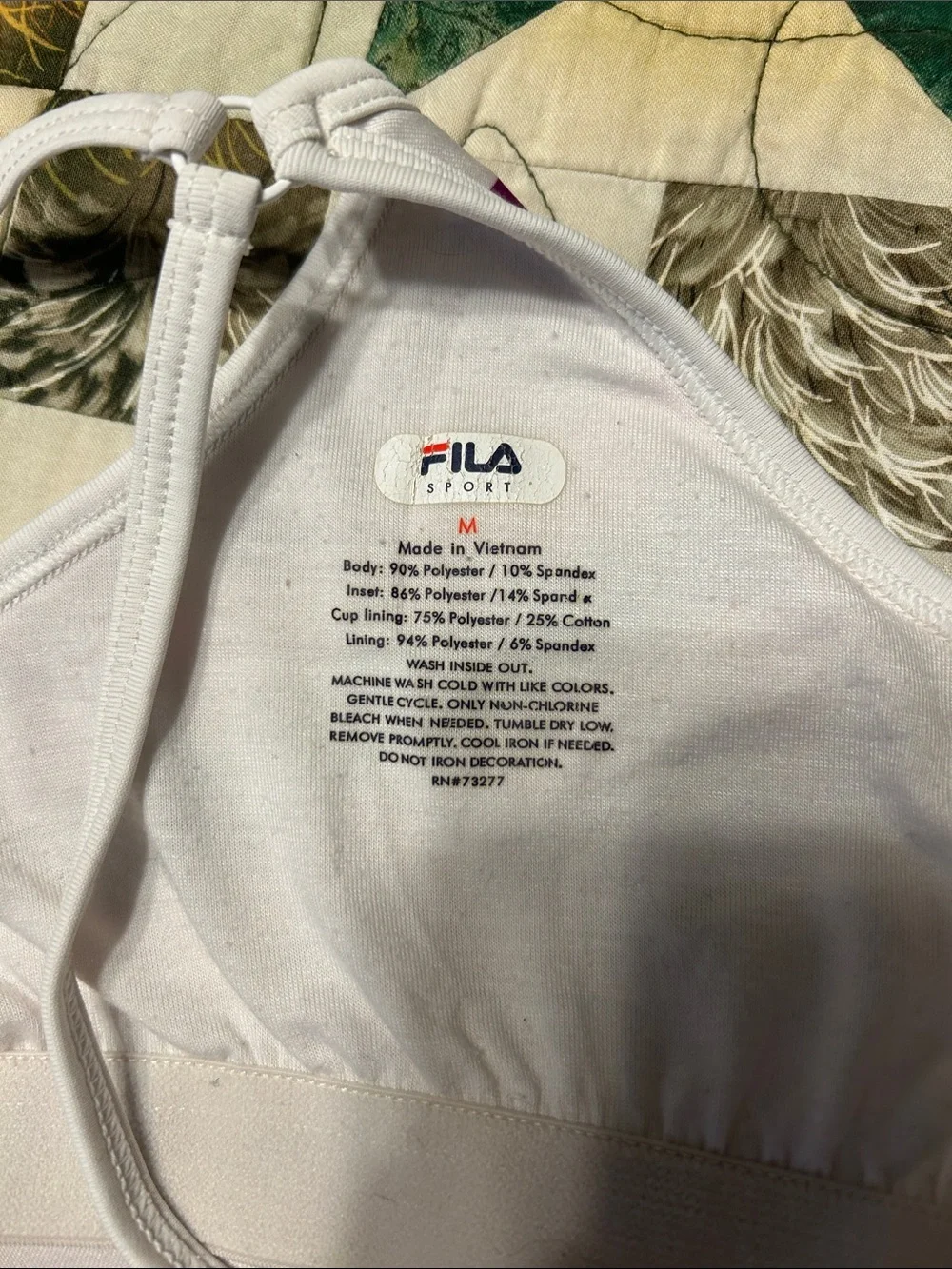 FILA Multicolor Geometric Exercise Tank